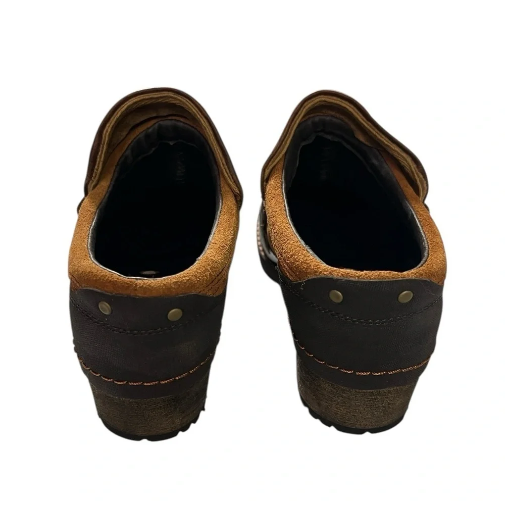 Merrill Brown Leather With Suede Accents Shoes
